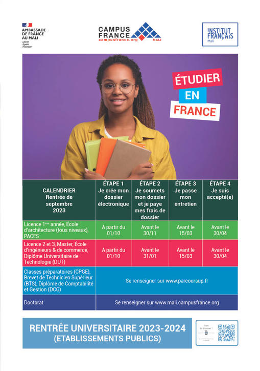 Etapes de procédure Campus France Veuillez respecter les délais indiqués dans ce flyer
